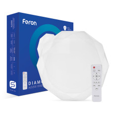 Світильник стельовий світлодіодний (смарт люстра) LED Feron AL5200 DIAMOND 70W білий