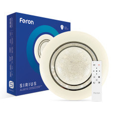 Світильник стельовий світлодіодний (смарт люстра) LED Feron AL6010 SIRIUS 72W білий
