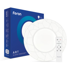 Світильник стельовий світлодіодний (смарт люстра) LED Feron AL6040 ART 72W білий