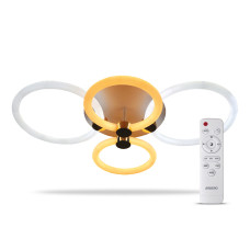 Світильник стельовий світлодіодний  LED Ardero AL6134-1ARD 76W FELICITY GOLD білий + срібло