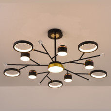 Світильник стельовий світлодіодний LED Ardero AL6121ARD 72W STORIA чорний + золото