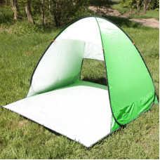 Палатка пляжная двухместная самораскладывающаяся 150*165*110 см ЗЕЛЕНАЯ