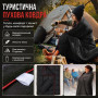 Изображение Туристическое складное одеяло для кемпинга 200×140 см с водоотталкивающим покрытием DWR и сумкой-чехлом, 780 г, черное ИМ Light-Deco 