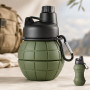 Изображение Сложная бутылка для воды Граната ND-2 270 мл 500 мл пищевой силикон ИМ Light-Deco 2 