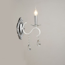 Настінний світильник бра свічки Light House SRS-18340/1W хром з білим