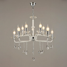 Люстра підвісна свічки Light House SRS-18341/10 білий і хром