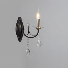 Настінний світильник бра свічки Light House SRS-18345/1W чорний із золотом