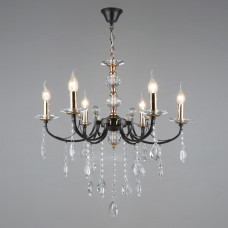 Люстра підвісна свічки Light House SRS-18345/6 золото із чорним