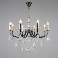 Люстра підвісна свічки Light House SRS-18345/8 золото із чорним