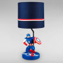 Изображение Настольная лампа с абажуром супергерой Light House DL-18351/1T синяя ИМ Light-Deco 
