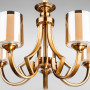 Изображение Люстра подвесная Light House DL-18360/5 латунь плафон белый + шампань  ИМ Light-Deco 1 