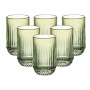Зображення Набор стаканов 6 штук 450 мл стеклянные зеленый HP4146 ИМ Light-Deco 