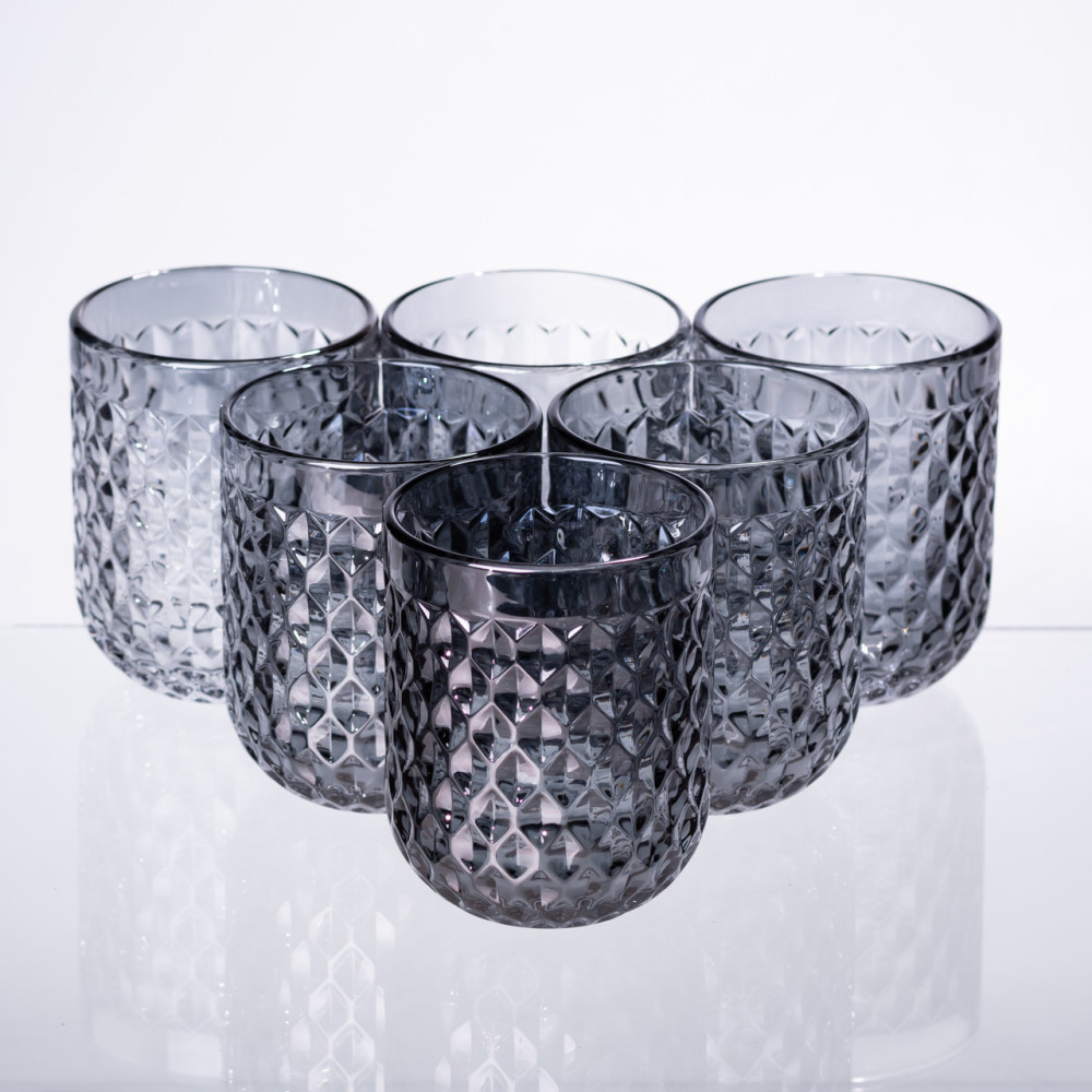 Изображение Набо стаканов 6 шт стеклянные стаканы 250 (мл) Серый HP-19-117 ИМ Light-Deco 