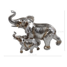 Фігурка декоративна «пара слонів» 25,5х12,5х21 см