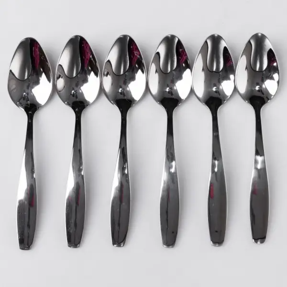 Зображення Набор чайных ложек 6 штук из нержавеющей стали 14.5 см серебристый ложки чайные посуда нержавейка десерт кофе HP-16978-15 ИМ Light-Deco 3 