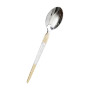 Зображення Набор чайных ложек 6 штук ложки для чая из нержавеющей стали 15 см Серебро с золотом HP-20-39 ИМ Light-Deco 1 