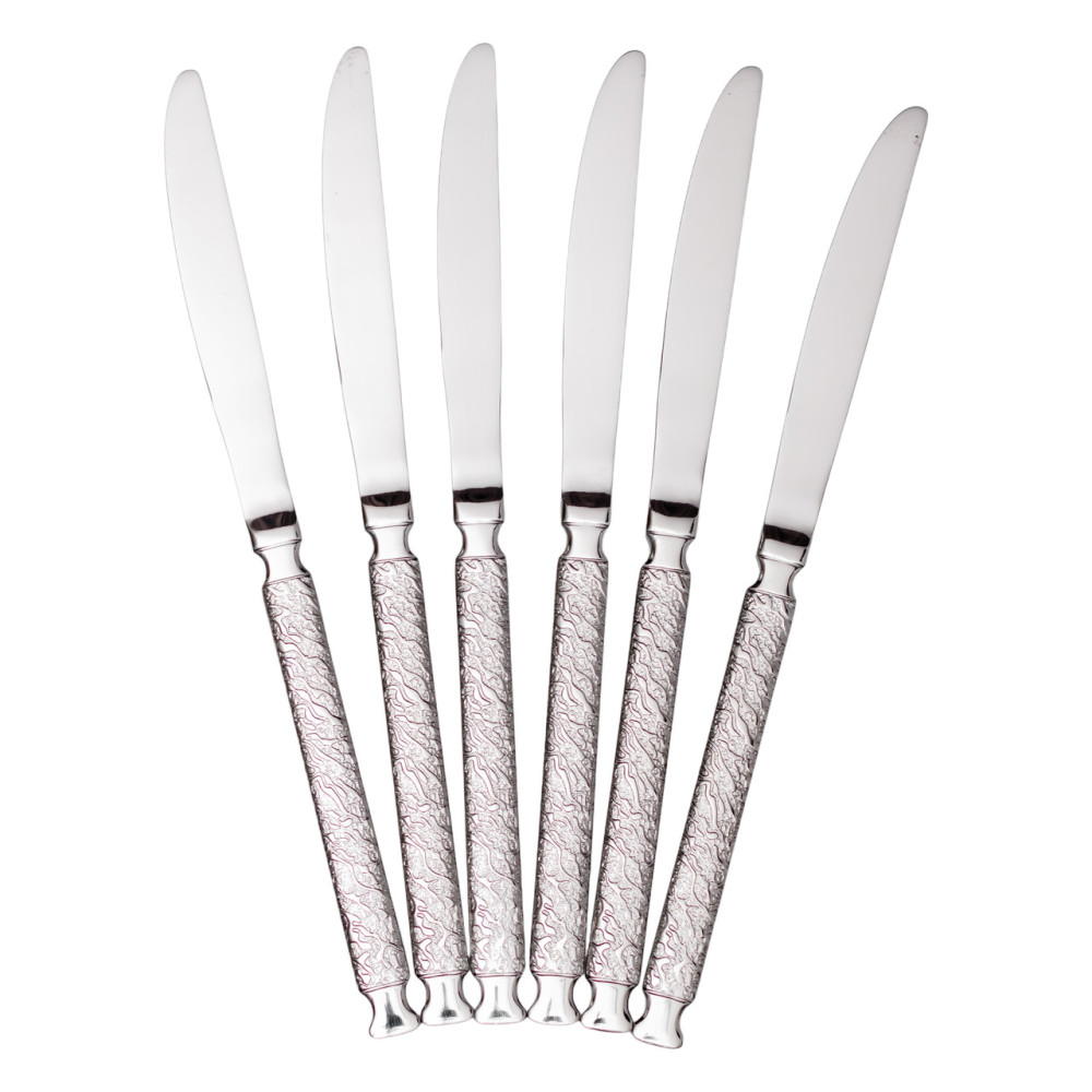 Изображение Набор столовых ножей 6 штук Light House LG-30242-CR серебро 23 см ИМ Light-Deco 