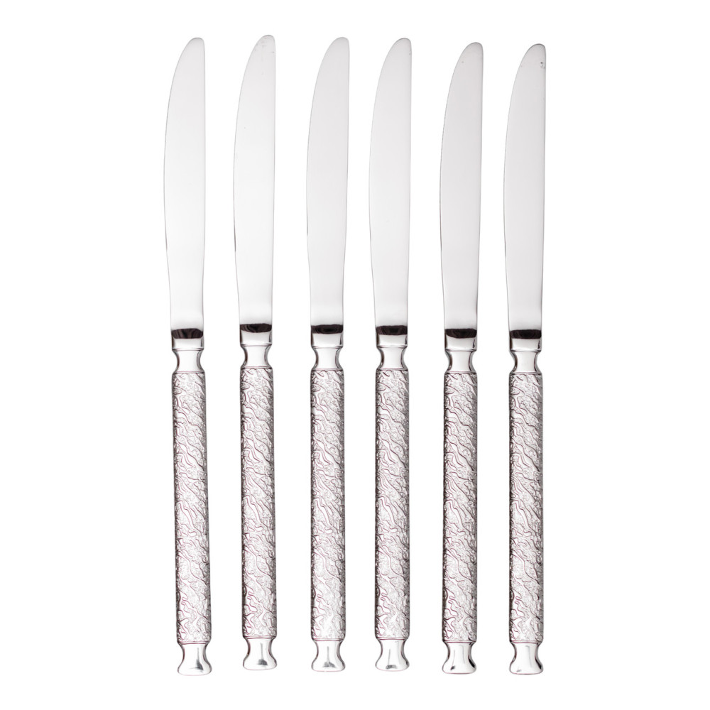Изображение Набор столовых ножей 6 штук Light House LG-30242-CR серебро 23 см ИМ Light-Deco 1 