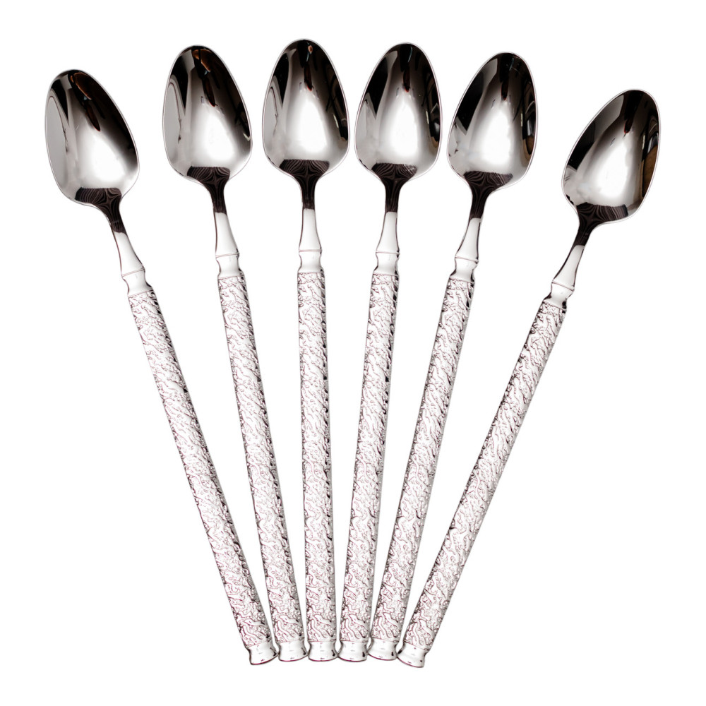 Изображение Набор десертных ложек 6 штук Light House LG-30231-CR серебро 20 см ИМ Light-Deco 