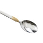 Зображення Столовые ложки 6 штук из нержавеющей стали ложки столовые 21 см Серебро с золотом HP-20-37 ИМ Light-Deco 2 