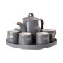 Зображення Чайний набір Light House на 6 персон (з заварювальним чайником та фарфоровою підставкою) LG-30000, сірий ИМ Light-Deco 3 