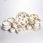 Зображення Столовый сервиз фарфоровый Lemon 32 предмета на 6 персон Yiwu LXX302A ИМ Light-Deco 