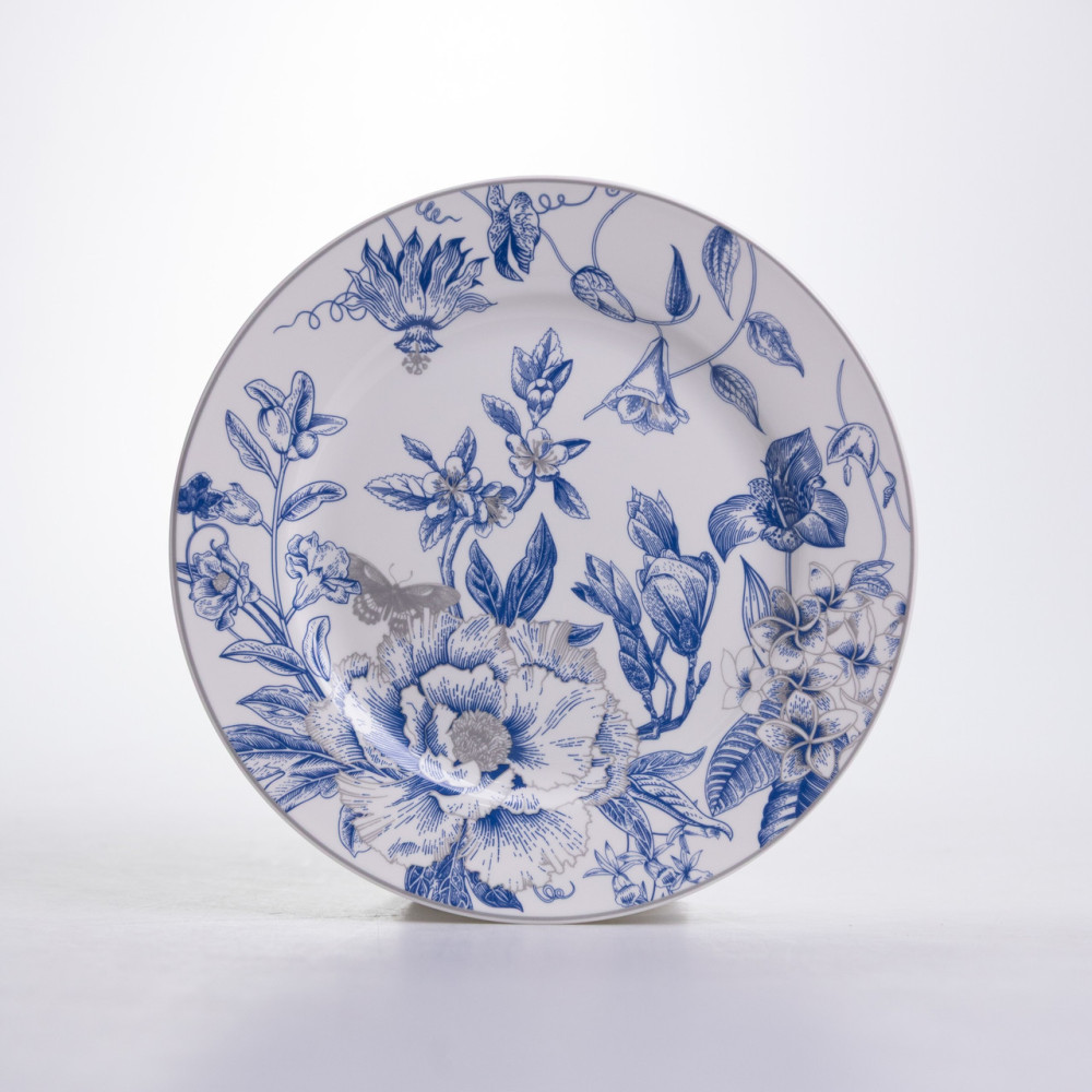 Зображення Столовый сервиз на 6 персон фарфоровый Blossom Blue 24 предмети Yiwu HP-7-713N ИМ Light-Deco 4 