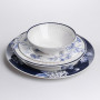 Зображення Столовый сервиз на 6 персон фарфоровый Blossom Blue 24 предмети Yiwu HP-7-713N ИМ Light-Deco 6 