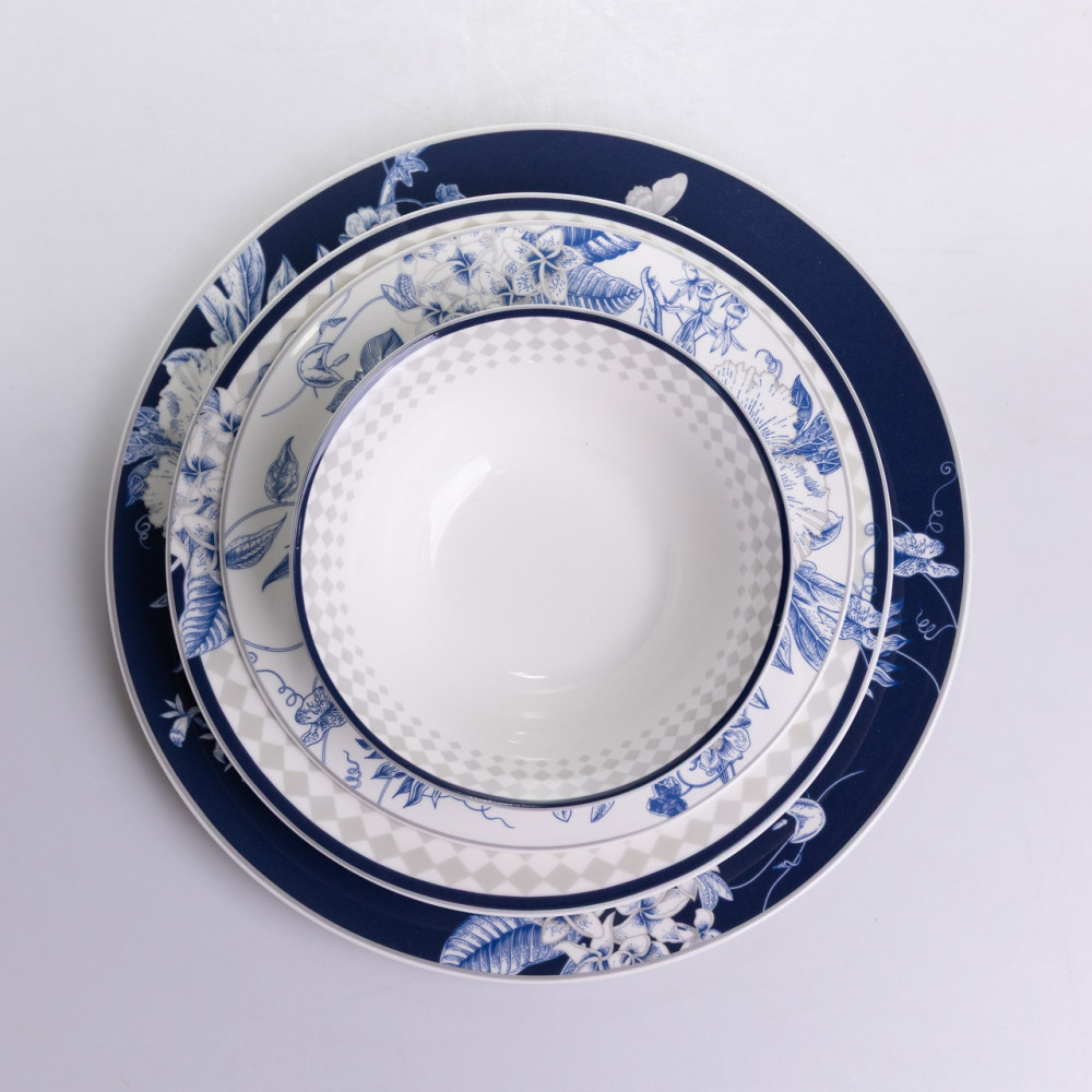Зображення Столовый сервиз на 6 персон фарфоровый Blossom Blue 24 предмети Yiwu HP-7-713N ИМ Light-Deco 7 
