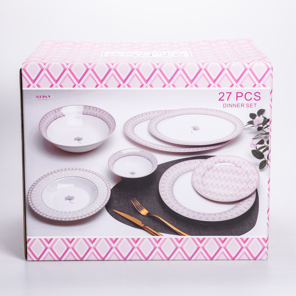 Изображение Столовый сервиз из фарфора Claire на 6 персон 27 предметов HP-HK-2 ИМ Light-Deco 1 