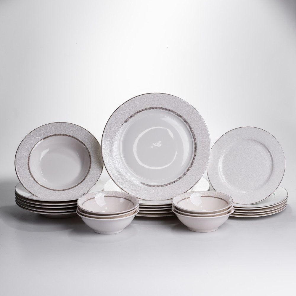 Изображение Столовый сервиз на 6 персон 24 предмета фарфоровый HP-HK-A13 ИМ Light-Deco 