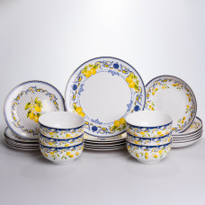 Столовый сервиз на 6 персон фарфоровый Positano 24 предмета Yiwu HP-7-714N