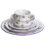 Зображення Столовый набор посуды тарелок и чашек 32 предмета на 6 персон Retro Floral фарфоровый, обеденный столовый сервиз тарелок YY78-9A ИМ Light-Deco 5 