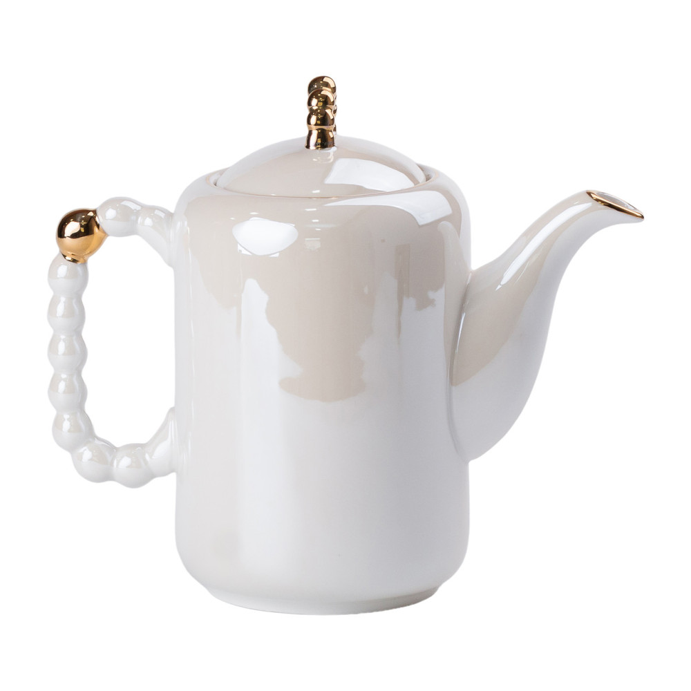 Зображення Чайний набір Light House на 6 персон із заварювальним чайником та фарфоровою підставкою LG-30002 Білий ИМ Light-Deco 1 