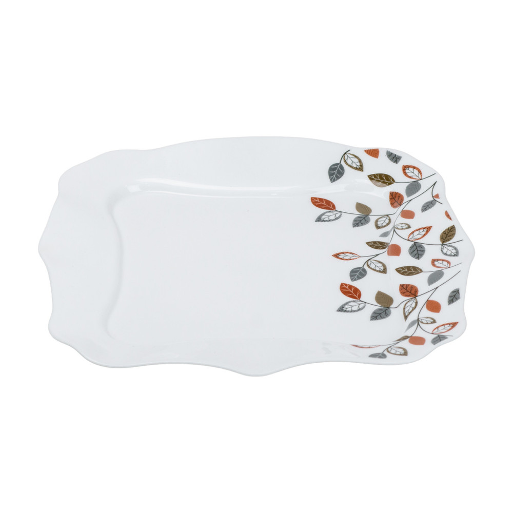 Зображення Столовый сервиз фарфоровых квадратных тарелок на 6 персон 24 предмета белый HP23405 ИМ Light-Deco 8 