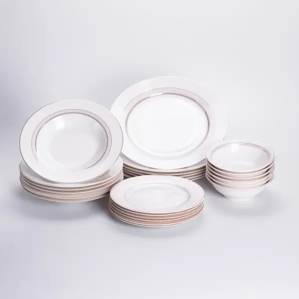 Изображение Столовый сервиз из фарфора Lora на 6 персон 24 предметов HP-HK-4 ИМ Light-Deco 