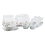 Изображение Столовый набор Lugi квадратных тарелок керамических на 6 персон 24 предмета, сервиз столовый посуда для сервировки стола service ИМ Light-Deco 