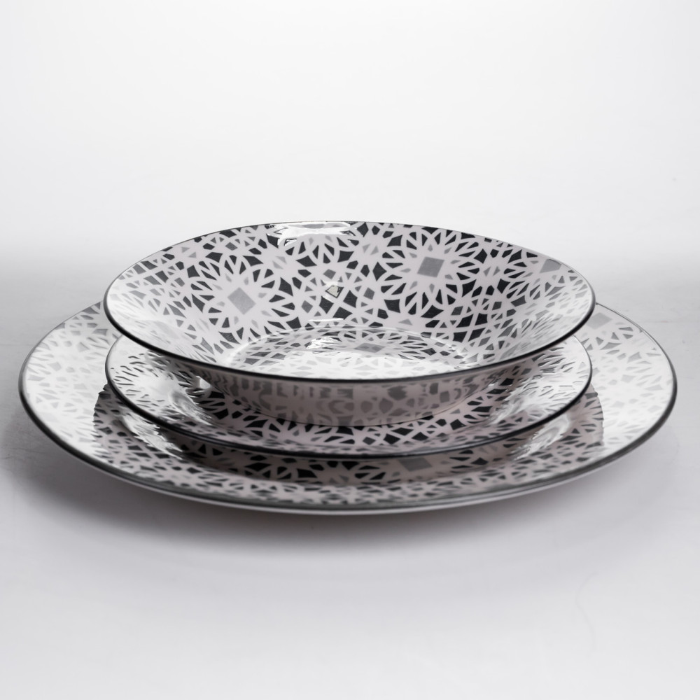 Зображення Столовый сервиз на 6 персон 18 предметов набор фарфоровых тарелок HP-HK-A2 ИМ Light-Deco 1 