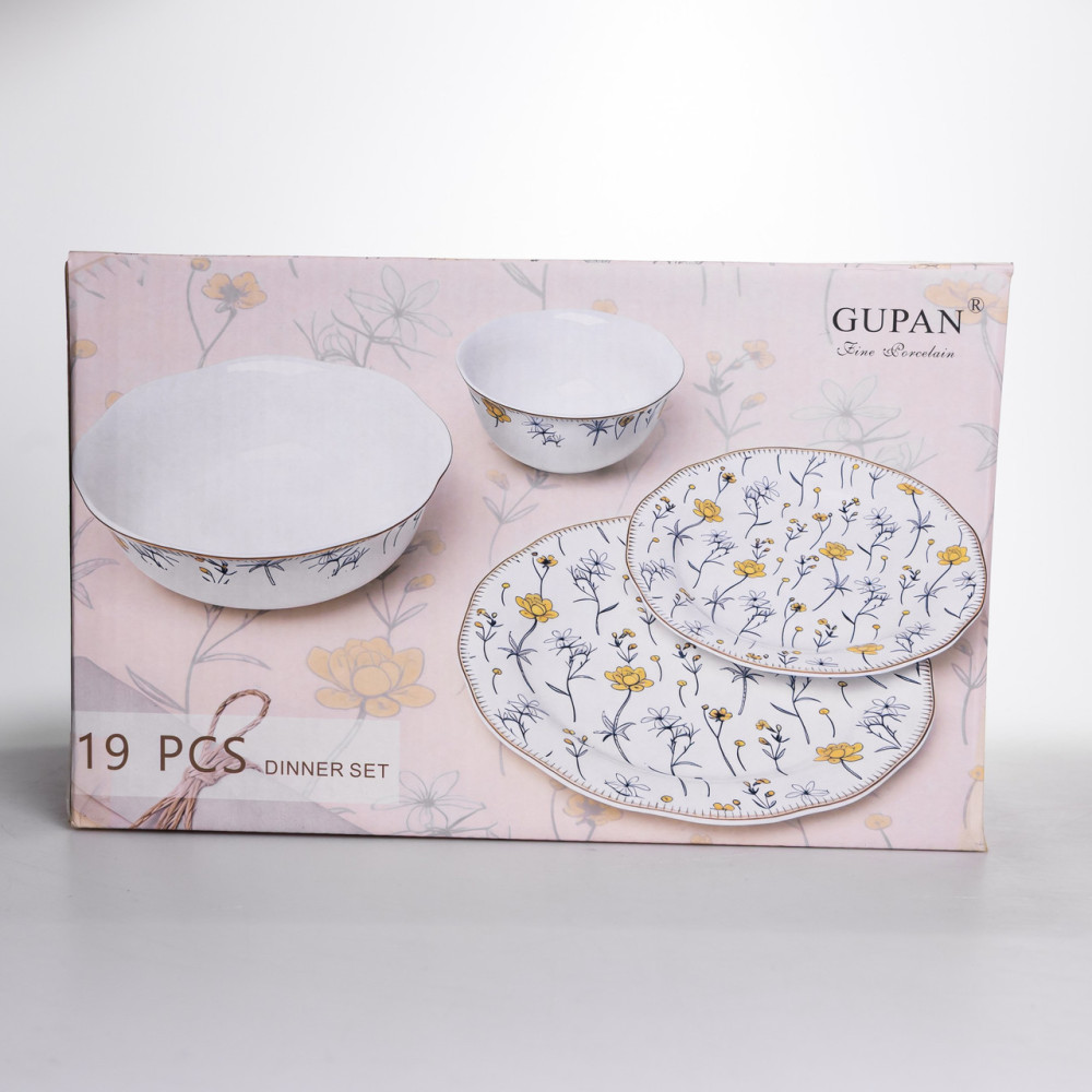 Зображення Столовый сервиз на 6 персон фарфоровый Strawberries 24 предмети Yiwu HP-7-716 ИМ Light-Deco 8 