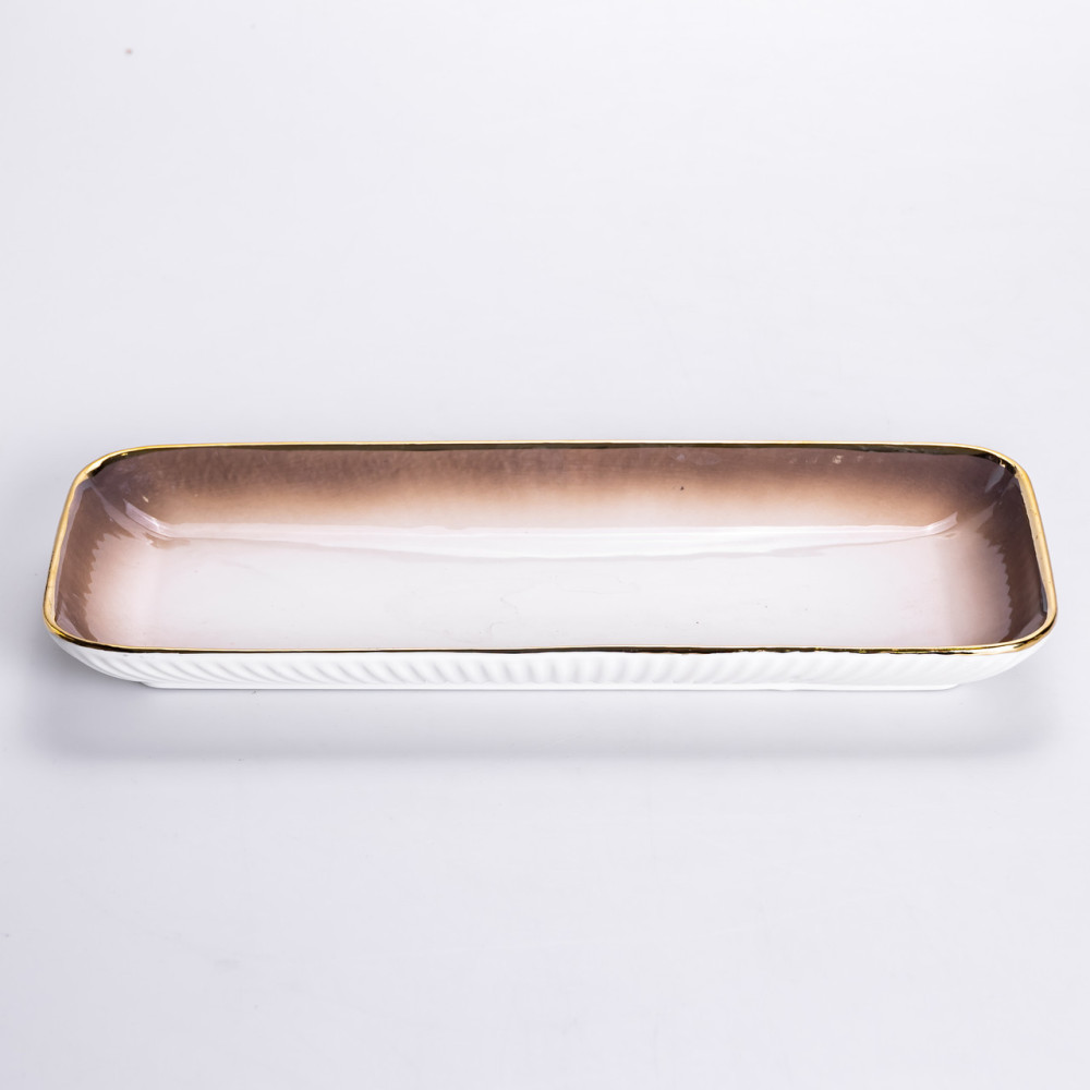 Изображение Столовый сервиз на 6 персон из фарфора 32 предмета Золотой HP-26-13GOLD ИМ Light-Deco 2 