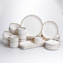 Зображення Столовый сервиз фарфоровый Ivory 32 предмета на 6 персон Yiwu SBW-32PVS ИМ Light-Deco 