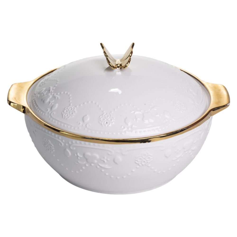 Зображення Суповой сервиз на 6 персон супница 3 (л) с бульонницами 300 (мл) тарелки для супа SPW-16 ИМ Light-Deco 3 