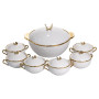 Зображення Суповой сервиз на 6 персон супница 3 (л) с бульонницами 300 (мл) тарелки для супа SPW-16 ИМ Light-Deco 4 