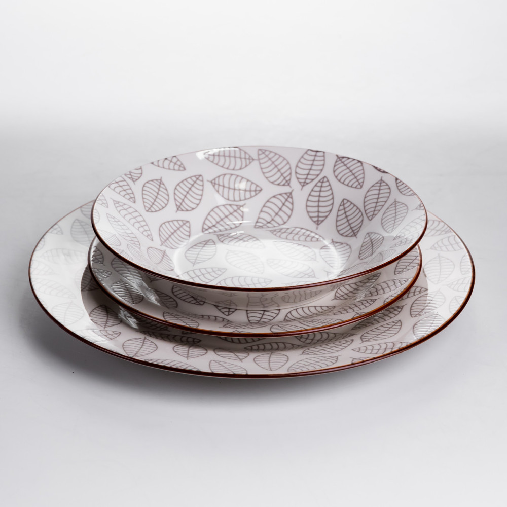 Зображення Столовый сервиз на 6 персон 18 предметов набор фарфоровых тарелок HP-HK-A6 ИМ Light-Deco 4 