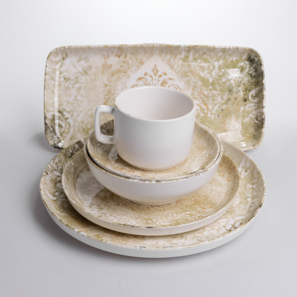 Зображення Столовый сервиз фарфоровый Baroque 32 предмета на 6 персон Yiwu YS02-011 ИМ Light-Deco 2 