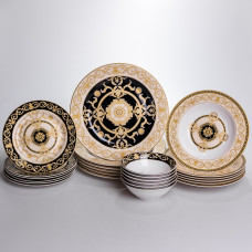 Столовый сервиз на 6 персон фарфоровый 24 предмети Yiwu HP-7-711
