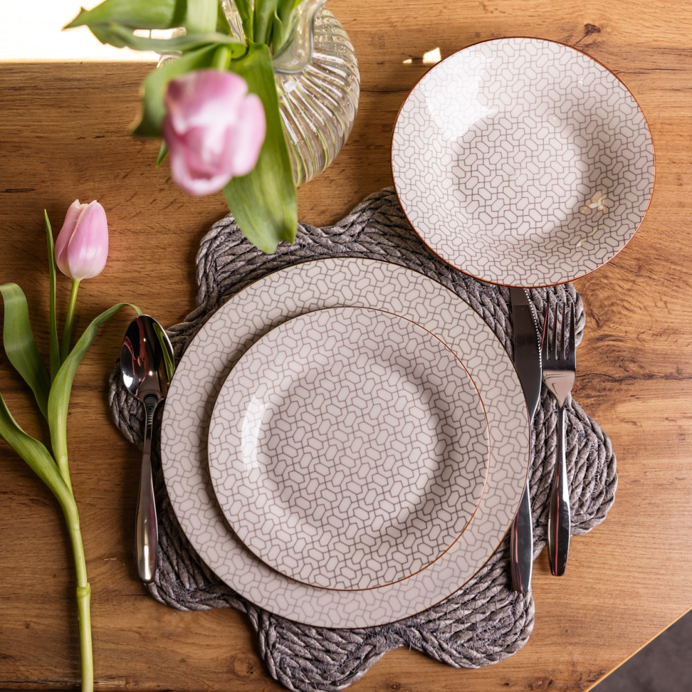 Зображення Столовый сервиз на 6 персон 24 предмета фарфоровый HP-HK-A9 ИМ Light-Deco 5 