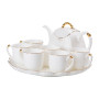 Зображення Чайний набір Light House на 6 персон, із заварювальним чайником та підставкою LG-30005 білий ИМ Light-Deco 7 