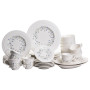Зображення Столовый набор посуды тарелок и чашек 32 предмета на 6 персон Sophie фарфоровый, обеденный столовый сервиз тарелок YY78-5A ИМ Light-Deco 