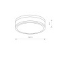 Зображення Купить Светильник Nowodvorski 9501 Malaa LED 1x18W 4000K 940Lm IP44 Wh ИМ Light-Deco 2 